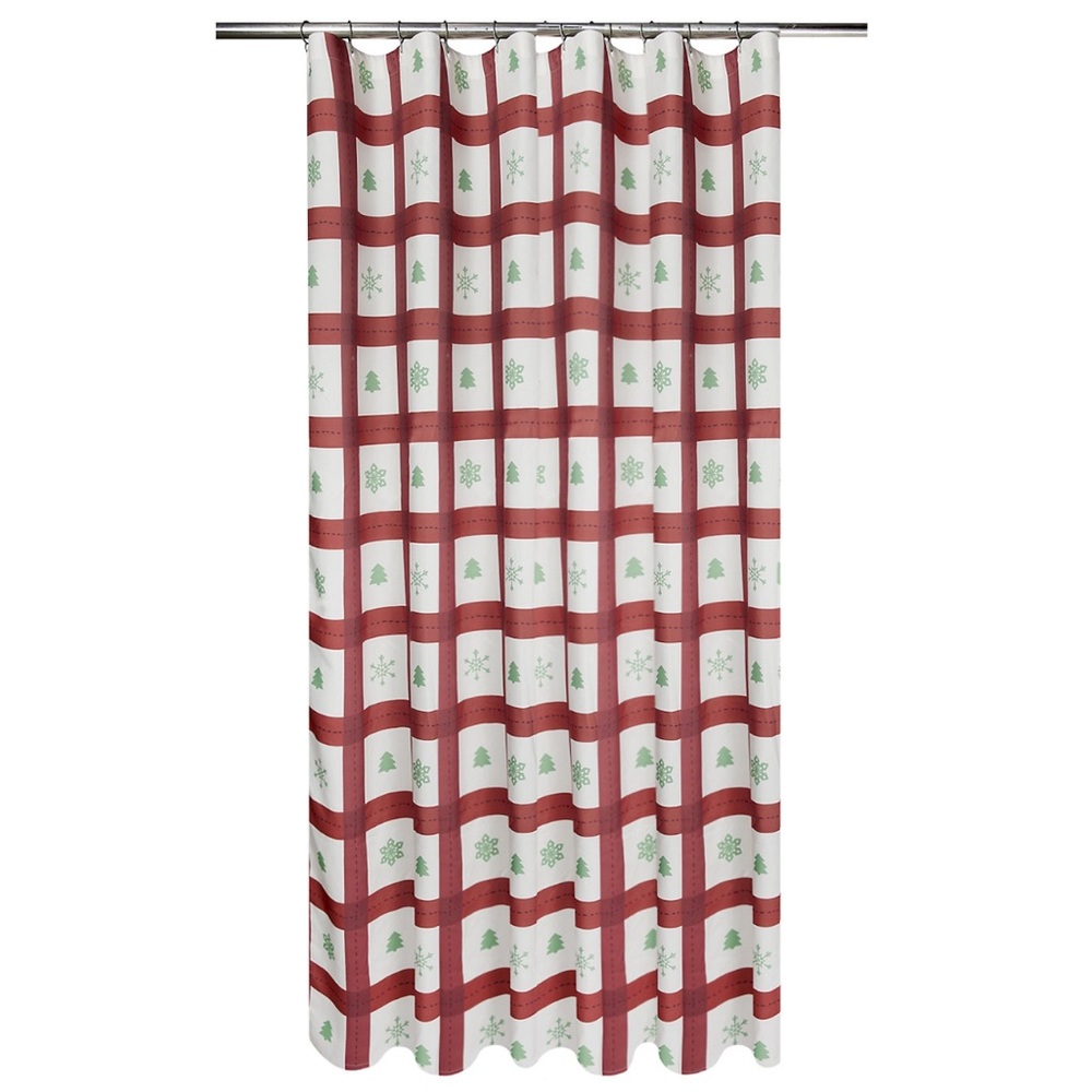 Kohl's Festive Snowflake Shower Curtain